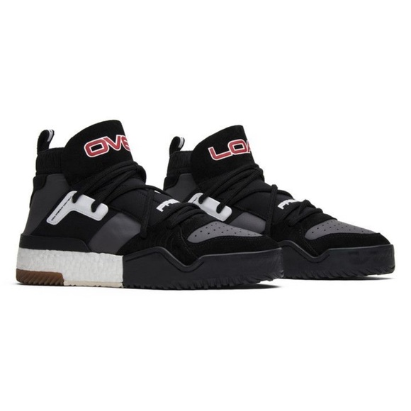Adidas x Alexander Wang x AW Black BBall All Star '747 Warehouse' 2018 M Sz 10.5